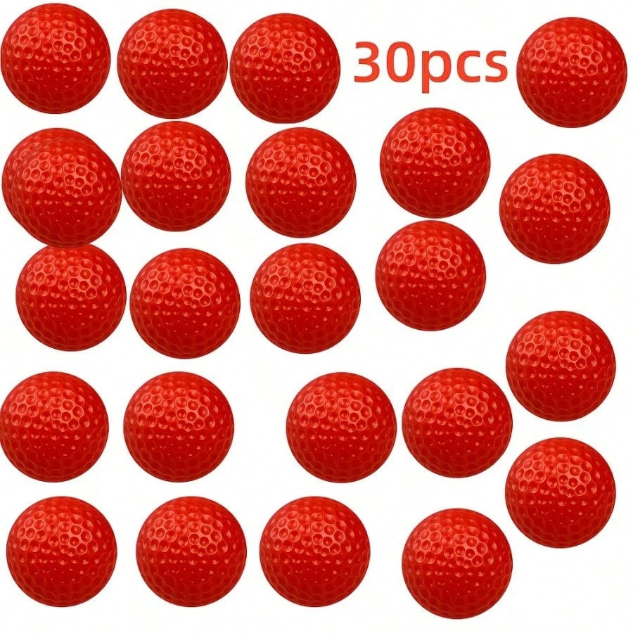 30pcs Golf Practice Balls, 41mm Hollow Design, Suitable For Indoor Use, Perfect For Training And Practice, Golf Training Equipment, Smooth Surface