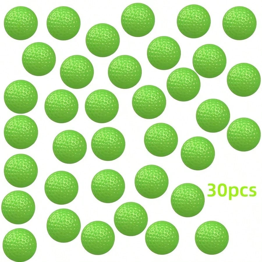 30pcs Golf Practice Balls, 41mm Hollow Design, Suitable For Indoor Use, Perfect For Training And Practice, Golf Training Equipment, Smooth Surface