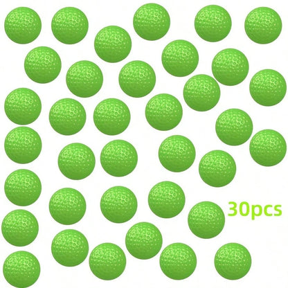 30pcs Golf Practice Balls, 41mm Hollow Design, Suitable For Indoor Use, Perfect For Training And Practice, Golf Training Equipment, Smooth Surface