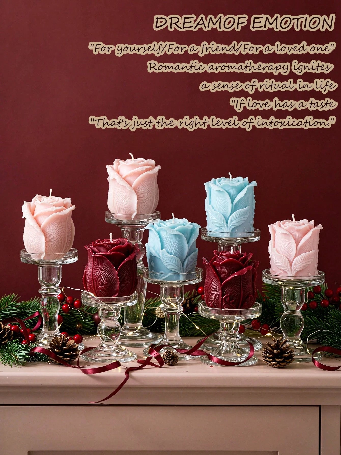 3D Rose Pillar Candle Silicone Mold, Premium Soft Silicone Material, Flexible And Easy To Demold, Durable, Suitable For Soy Wax, Plaster, Handmade Soap And Other Materials, DIY Romantic Rose Aromather