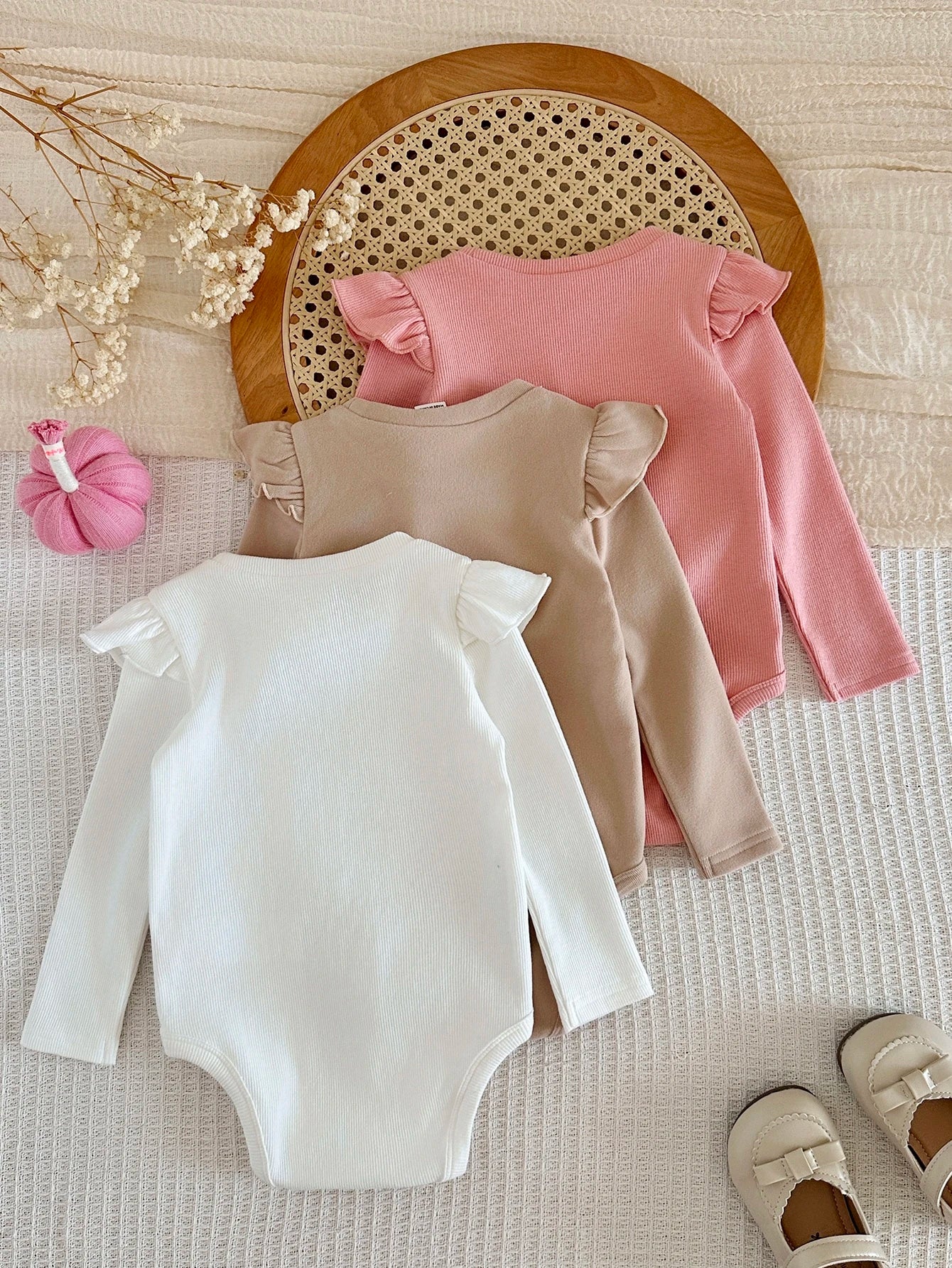 3PCS Baby Girls Bodysuits