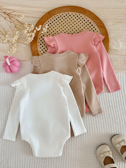 3PCS Baby Girls Bodysuits