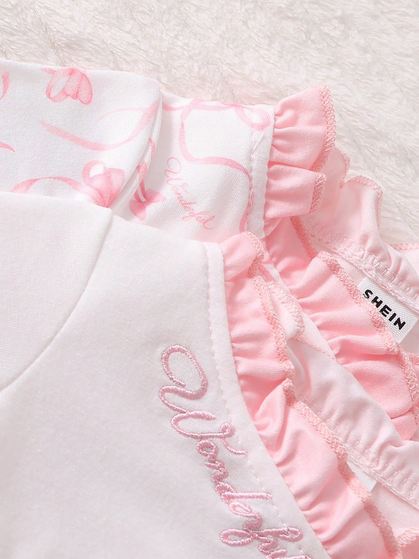 3pcs CuteRuffled Set Newborn Baby Minimalist Elegant Bow Print Long Sleeve Long Nightgown With Headband, Sleepwear Newborn Girl Nightgown Fall Winter