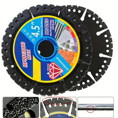 3pcs Professional Metal Cutting Discs, Size 115x22x5/125x22x5mm, Suitable For Cutting Stone, Marble, Iron, Aluminum, Concrete- Multi-Functional Cutting Discs, Precise Cutting, Metal Processing Tools