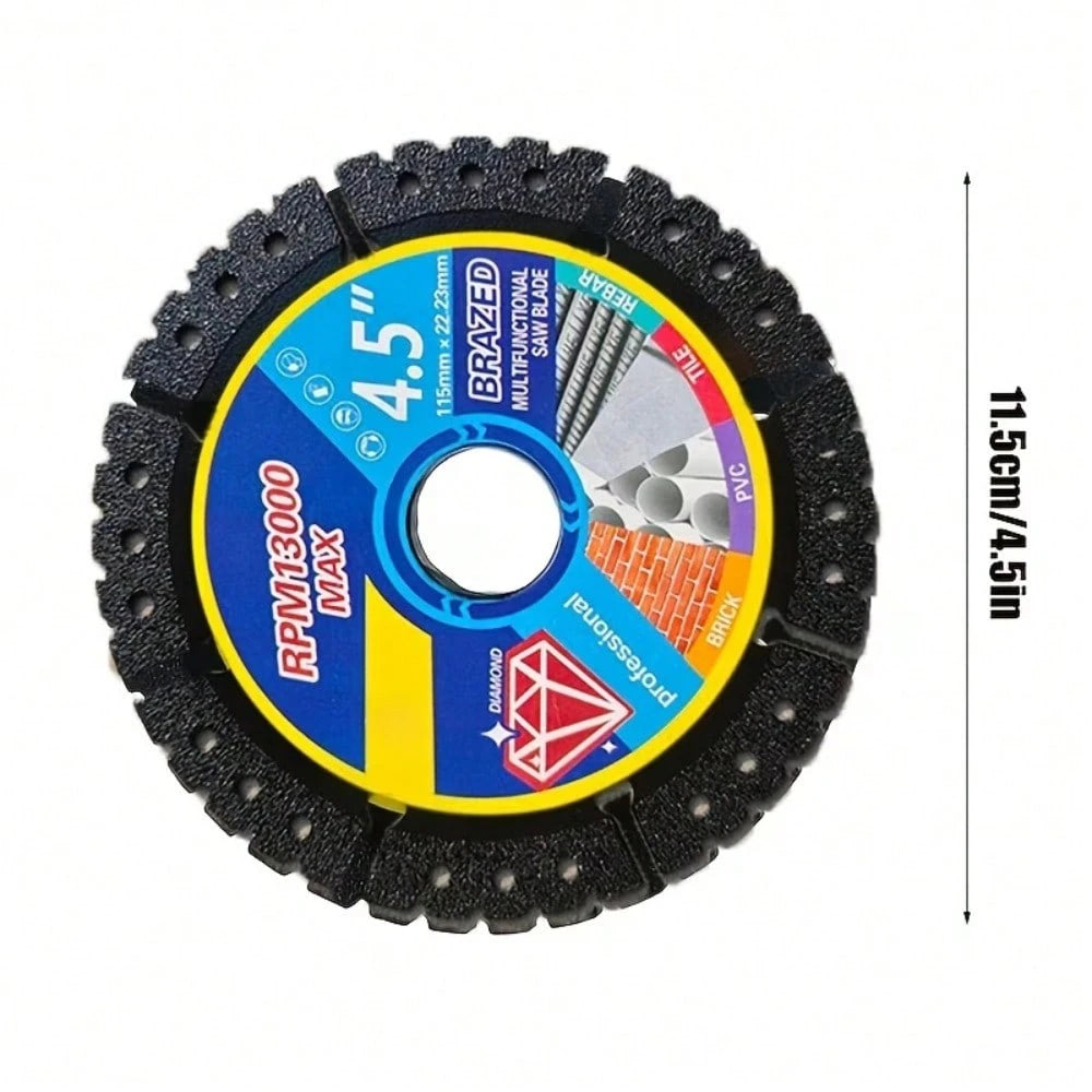 3pcs Professional Metal Cutting Discs, Size 115x22x5/125x22x5mm, Suitable For Cutting Stone, Marble, Iron, Aluminum, Concrete- Multi-Functional Cutting Discs, Precise Cutting, Metal Processing Tools