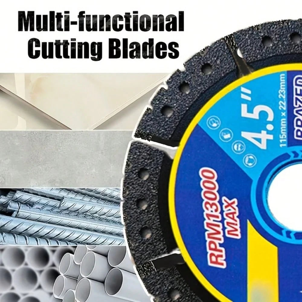 3pcs Professional Metal Cutting Discs, Size 115x22x5/125x22x5mm, Suitable For Cutting Stone, Marble, Iron, Aluminum, Concrete- Multi-Functional Cutting Discs, Precise Cutting, Metal Processing Tools