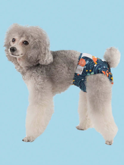 3PCS Random Color (3-Pack) Washable & Reusable Premium Female Dog Diapers, Anti-Leakage Diaper Pants, Suitable For Medium, Large, Small Dogs, Puppies, Heat Period