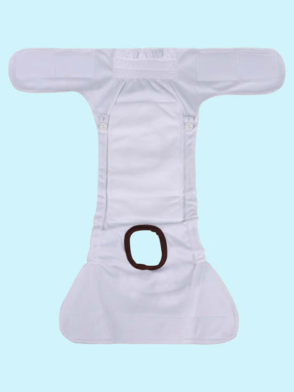 3pcs Random Color Reusable Female Dog Diapers, High Absorbency, Anti-Harassment, Puppy Training, Adjustable Elastic, Pet Underwear, Suitable For Small And Medium Female Dogs.