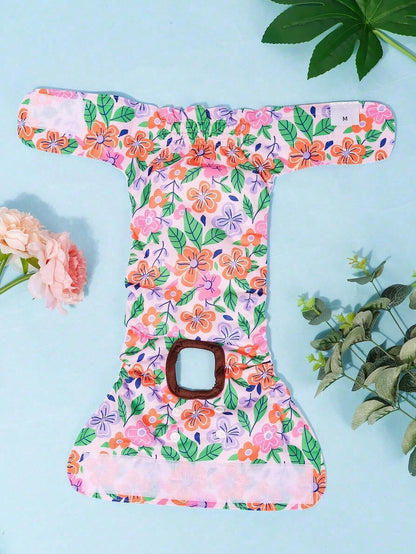 3pcs Reusable Random Print Female Dog Diapers