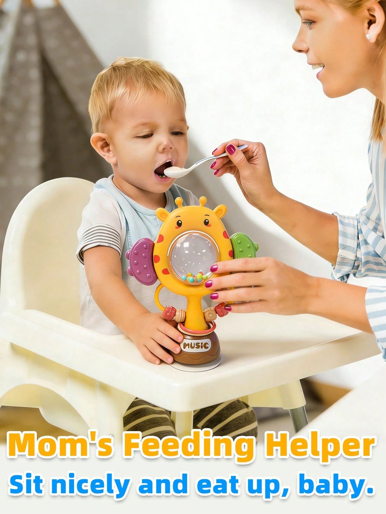 3pcs Suction Cup Rotating Toys, Baby And Toddler Sensory Fidget Toys, Suitable For Bath And High Chair Baby Sensory Toys, Great Gift For Toddlers