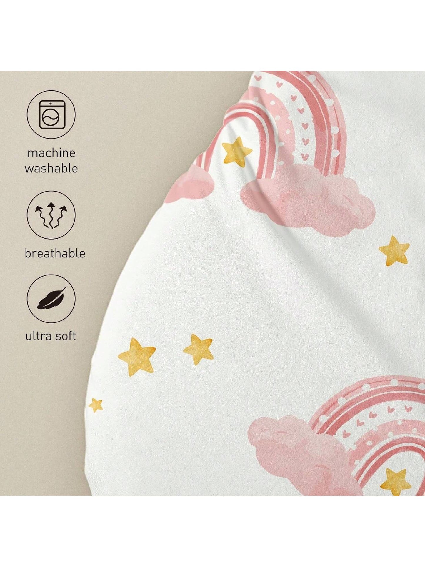 4 Packs Bassinet Sheets, Bassinet Sheets For Baby Boy And Girl, Bassinet Sheet Neutral, Fit For Rectangle, Round, Oval Mattress, Flexible For Different Bassinet Pad/Mattress Love Valentine