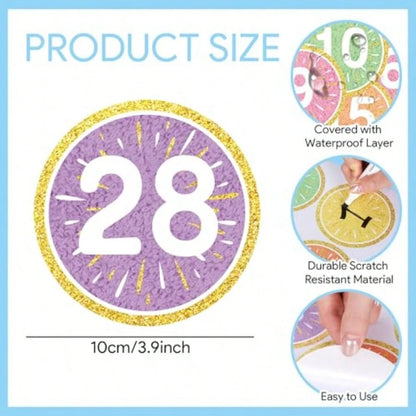 48 Pcs 4'' Back To School Number Spot Markers Stickers Classroom Decoration Colorful Number Spot Marker Labels Line Up Dots Floor Decals For Preschool Kindergarten Elementary School Supplies