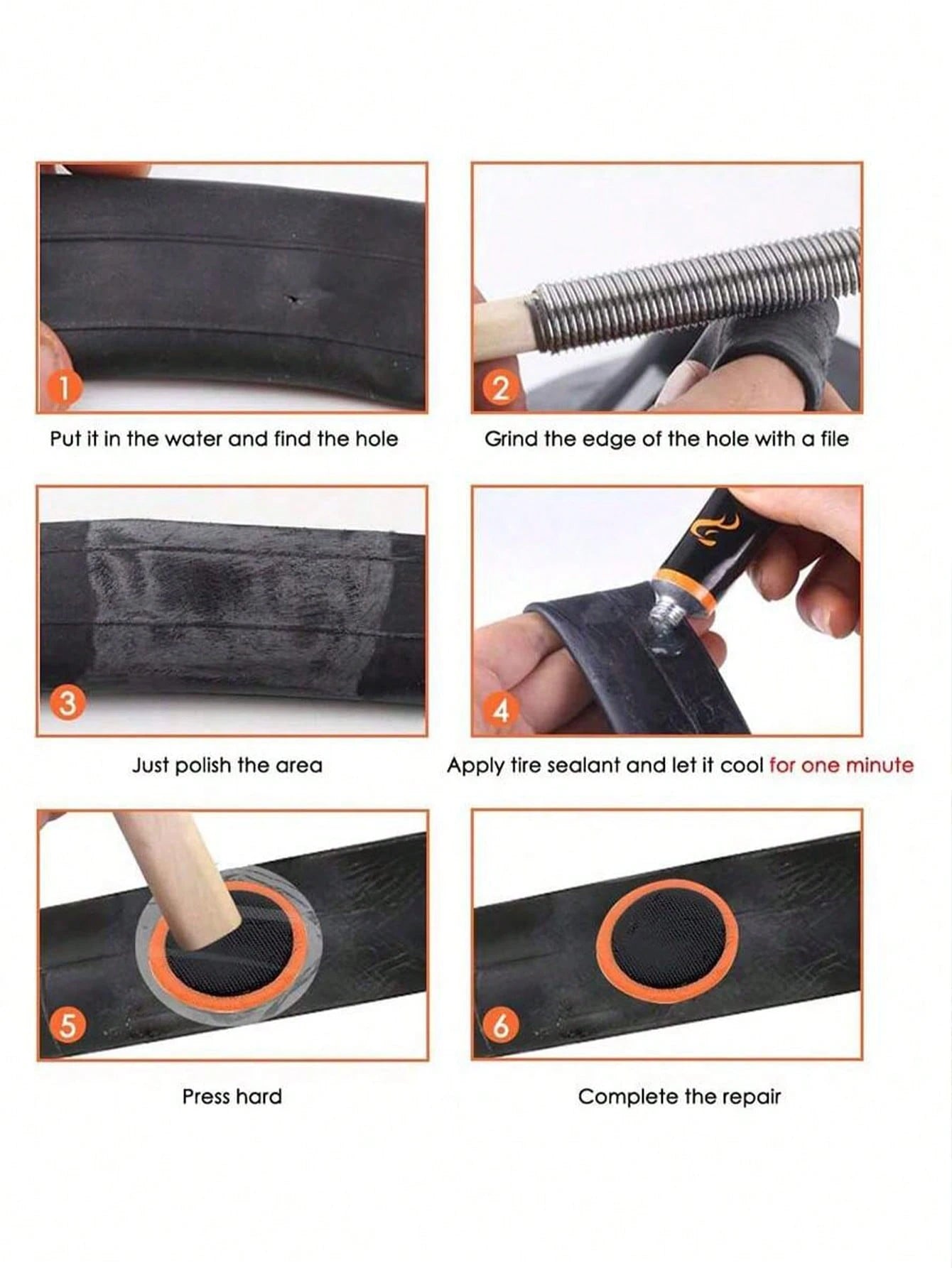 48pcs/96pcs Rubber Bike Tire Patches Circular And Square No Glue Needed Repair Tool For Bicycling Accessories Durable Protection For Mountain And Road Bikes