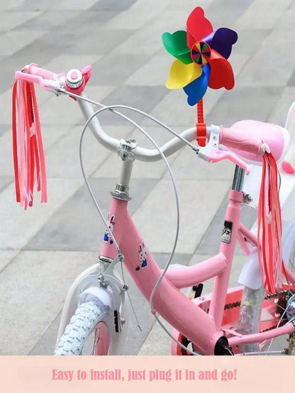 4PCS/2PCS Latest Bicycle Handlebar Streamers, Shiny Diamond/Star/Butterfly/Snowflake Colorful Ribbons, High-Quality Material Easy To Install And Remove, Skateboard, Balance Bike, Bicycle Decoration Ac