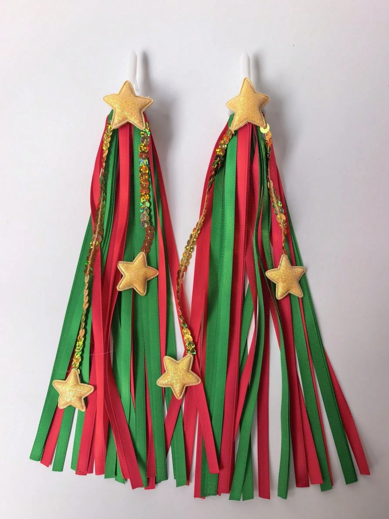 4PCS/2PCS Latest Bicycle Handlebar Streamers, Shiny Diamond/Star/Butterfly/Snowflake Colorful Ribbons, High-Quality Material Easy To Install And Remove, Skateboard, Balance Bike, Bicycle Decoration Ac