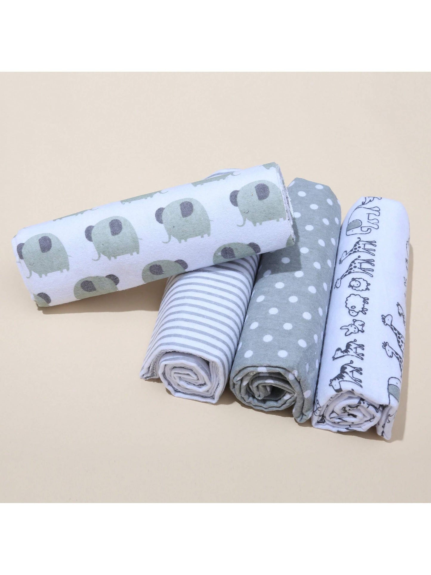 4pcs Baby Swaddle Blankets, Soft Comfortable Newborn Swaddles Love Valentine