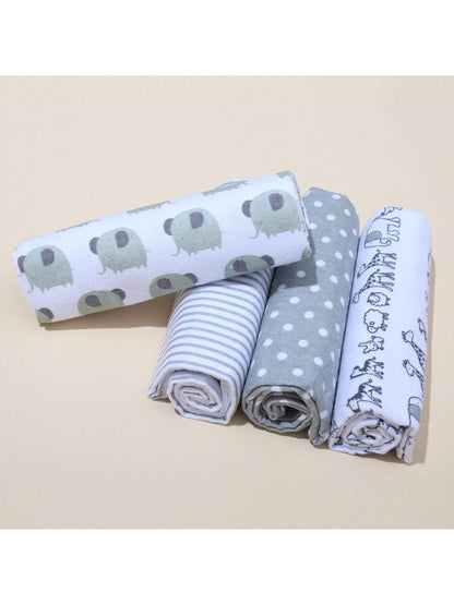 4pcs Baby Swaddle Blankets, Soft Comfortable Newborn Swaddles Love Valentine