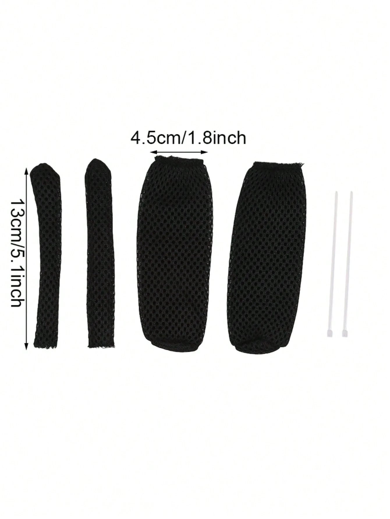 4pcs/Set (2 Handlebar Grips + 2 Brake Lever Covers) Universal All-Season Bicycle/Motorcycle Handlebar Grips, Anti-Slip, Sweat-Absorbent, Breathable And Comfortable, Suitable For Bicycles, Scooters And