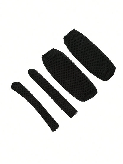 4pcs/Set (2 Handlebar Grips + 2 Brake Lever Covers) Universal All-Season Bicycle/Motorcycle Handlebar Grips, Anti-Slip, Sweat-Absorbent, Breathable And Comfortable, Suitable For Bicycles, Scooters And