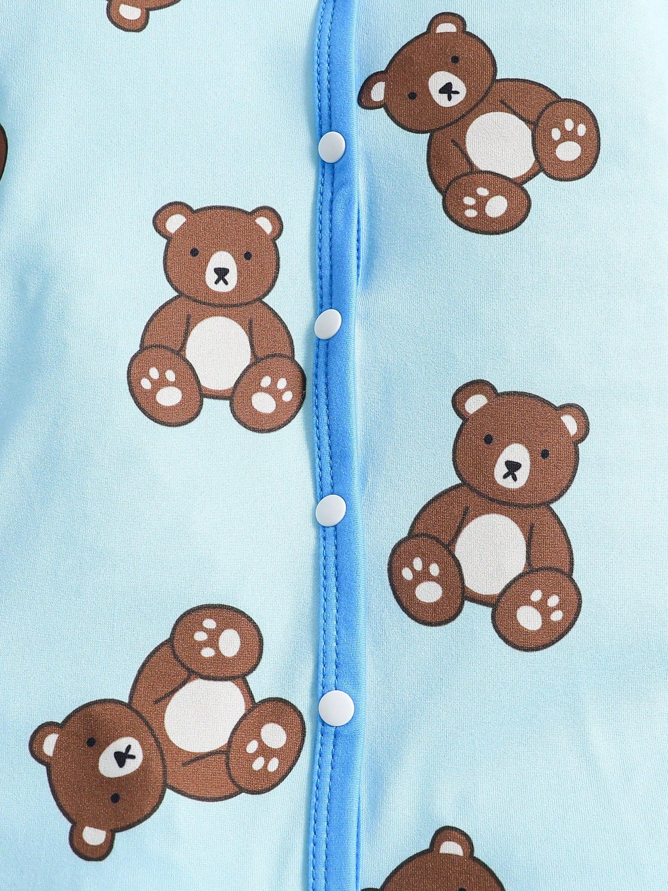 4pcs Set Newborn Minimalist Fashionable Cute Bear Print Footed Long Sleeve Jumpsuit Romper Suitable For Baby Boys And Girls