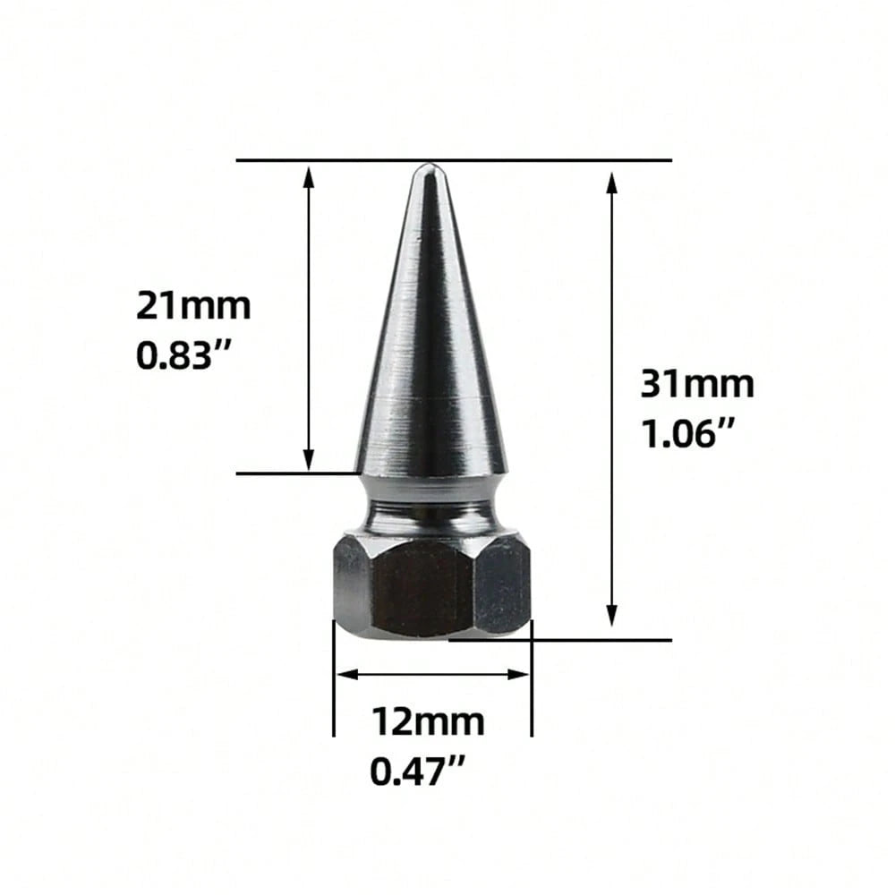 4pcs Universal Aluminum Alloy Car Tire Valve Stem Caps, Tire Inflation Covers, Fit For Cars, Motorcycles, Bicycles
