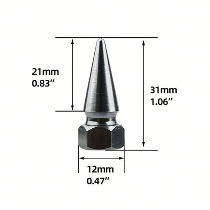 4pcs Universal Aluminum Alloy Car Tire Valve Stem Caps, Tire Inflation Covers, Fit For Cars, Motorcycles, Bicycles