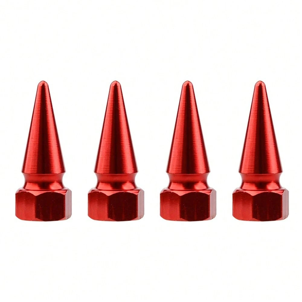 4pcs Universal Aluminum Alloy Car Tire Valve Stem Caps, Tire Inflation Covers, Fit For Cars, Motorcycles, Bicycles