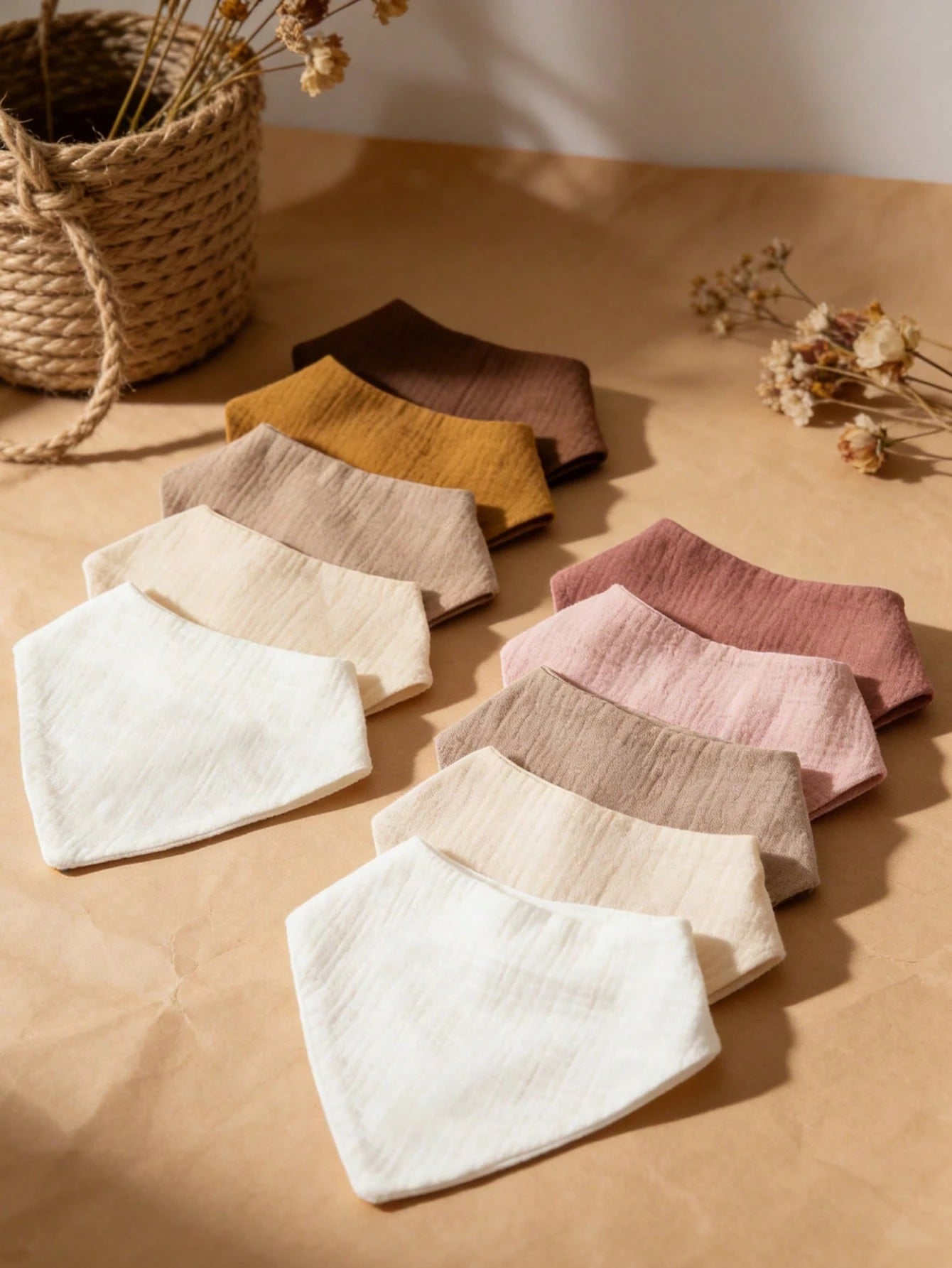 5 Pieces Per Pack, Pure Cotton Baby Bibs, Soft And Breathable Newborn Wipes, Essential For Baby Growth, Birthday Gifts.