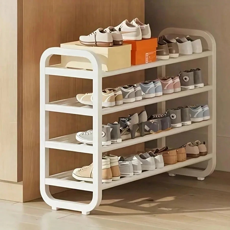 5 Tier Shoe Rack Organizer For Entryway, Large Capacity Metal Shoe Storage Shelf, Space Saving Vertical Shoe Stand With Sturdy Frame, Freestanding Shoe Organizer For Closet, Bedroom, Dorm Room, Garage