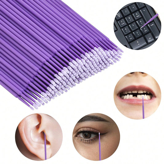 500 Pcs Micro Applicator Brush, Micro Swabs, Disposable Eye Lashes Mascara Wands For Eyelash Extension