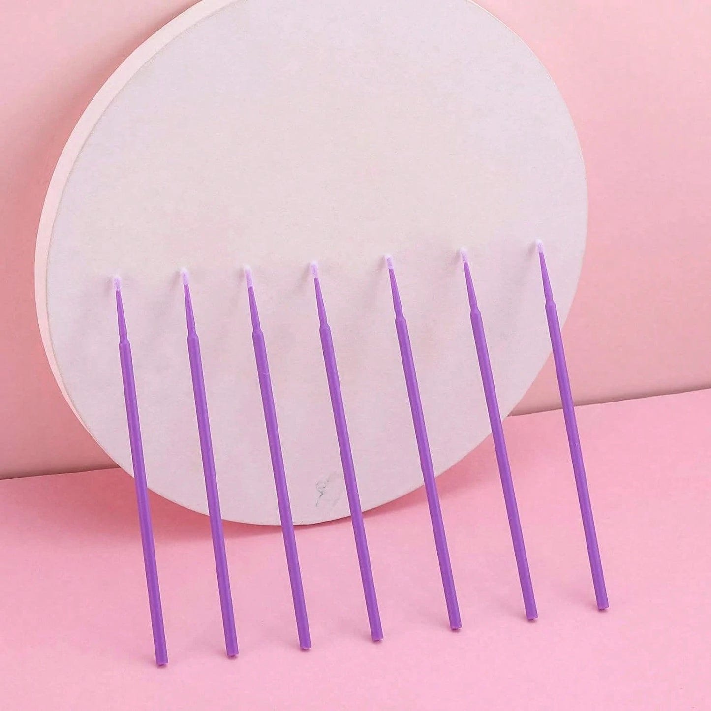 500 Pcs Micro Applicator Brush, Micro Swabs, Disposable Eye Lashes Mascara Wands For Eyelash Extension