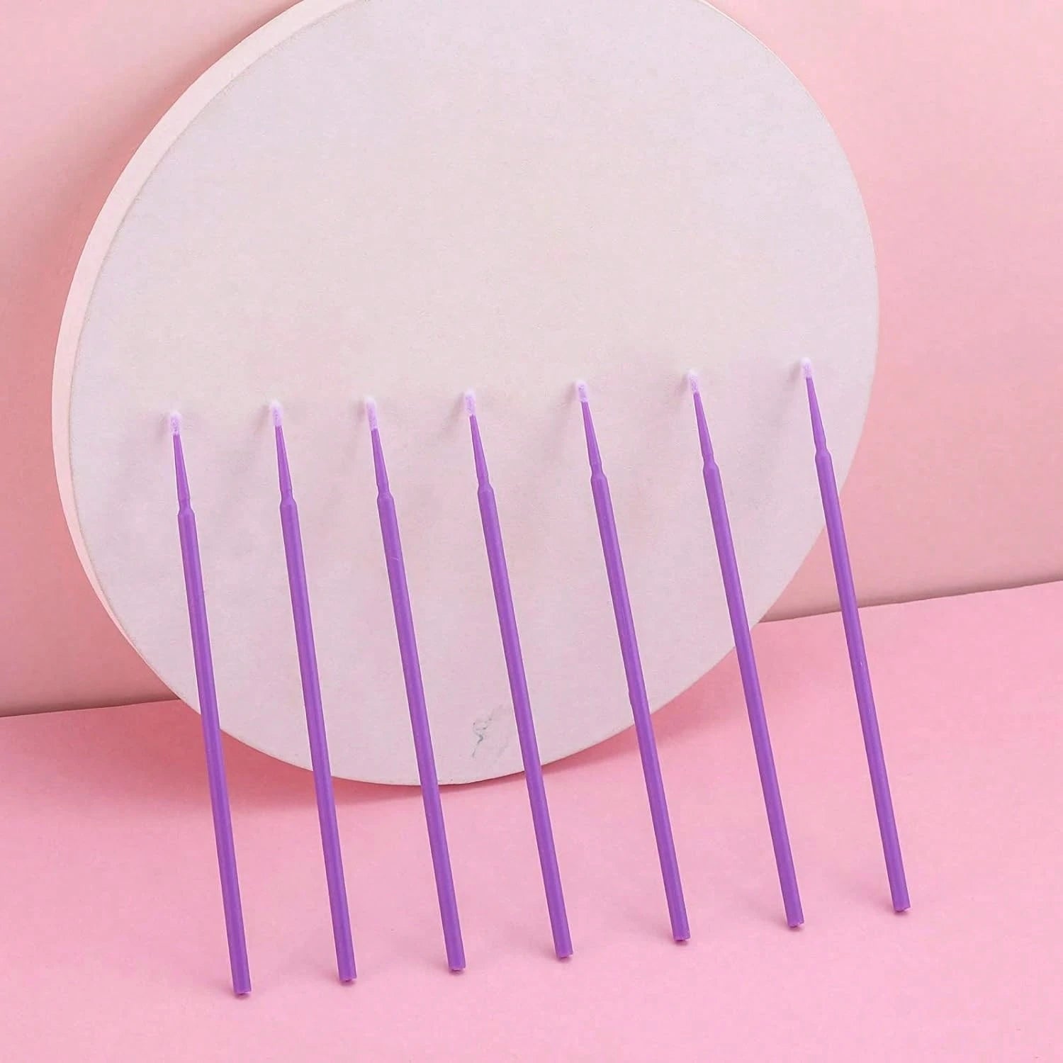 500 Pcs Micro Applicator Brush, Micro Swabs, Disposable Eye Lashes Mascara Wands For Eyelash Extension