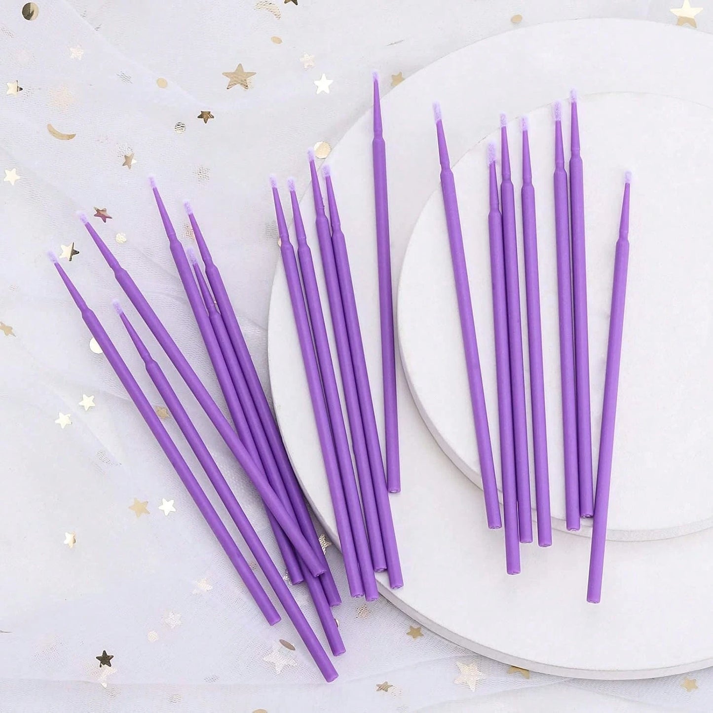 500 Pcs Micro Applicator Brush, Micro Swabs, Disposable Eye Lashes Mascara Wands For Eyelash Extension