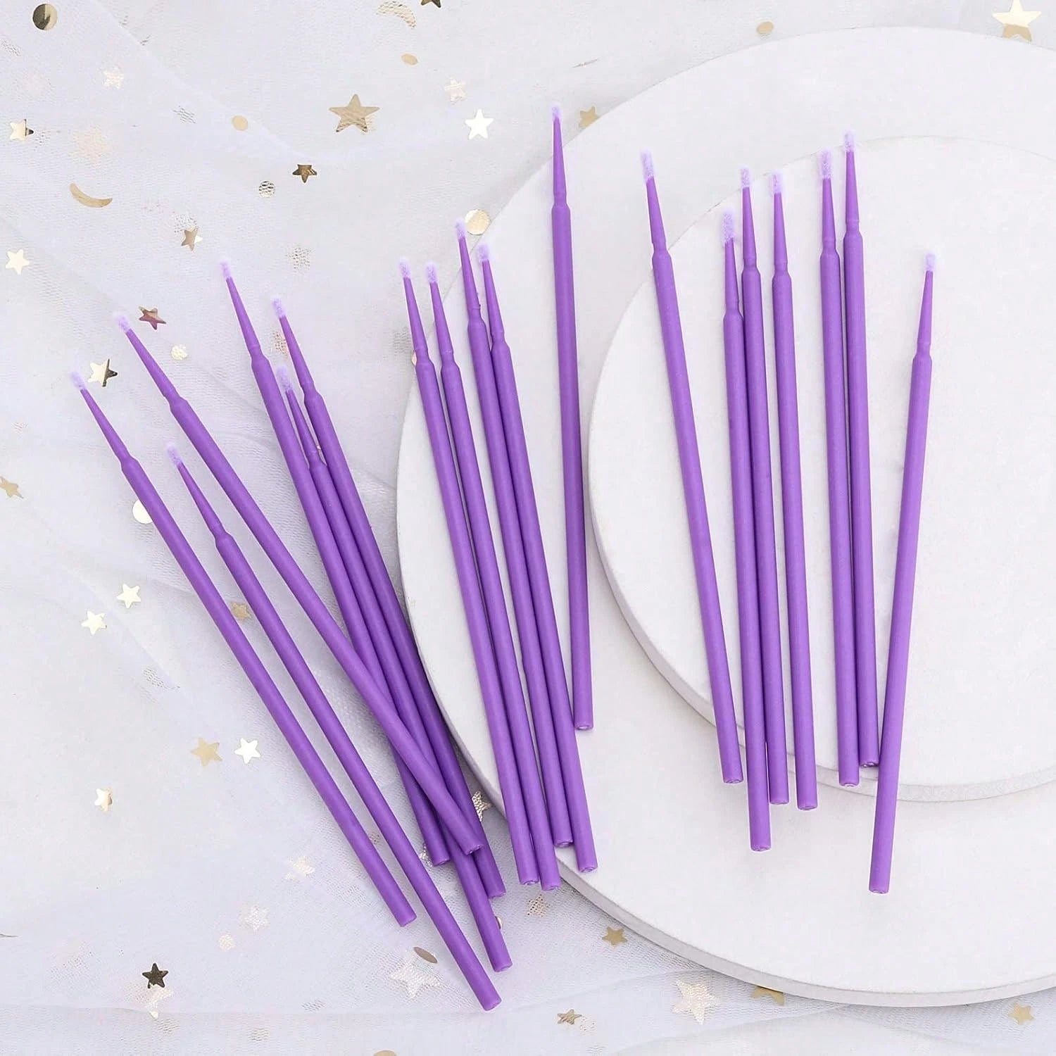 500 Pcs Micro Applicator Brush, Micro Swabs, Disposable Eye Lashes Mascara Wands For Eyelash Extension