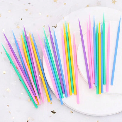 500 Pcs Micro Applicator Brush, Micro Swabs, Disposable Eye Lashes Mascara Wands For Eyelash Extension