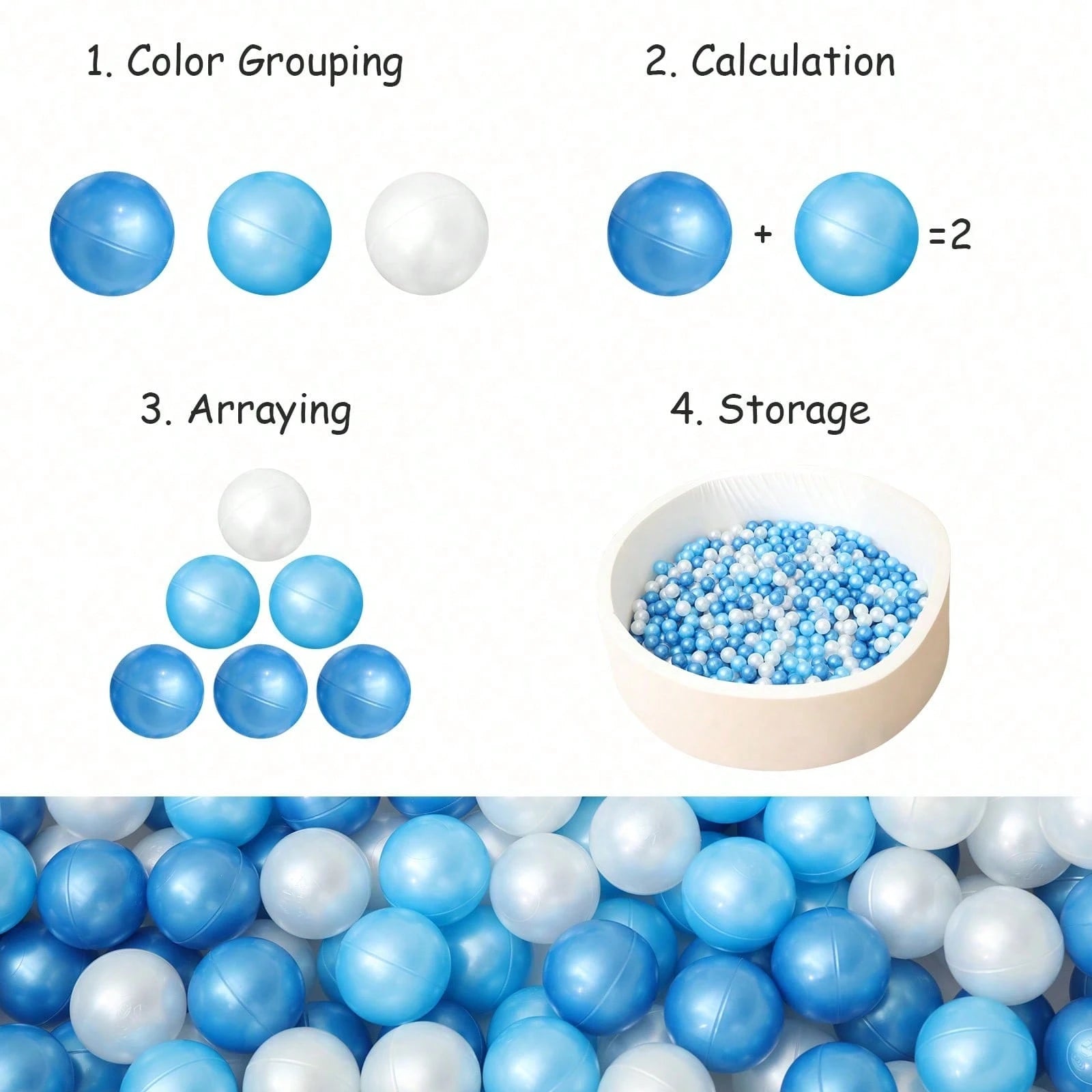 50pcs Ball Pit Balls, Soft And Crush Proof Plastic Toy Balls For Ball Pit,Swimming Pool, Play Tents, Game Tunnels,For Toddlers, Party Decoration Gifts