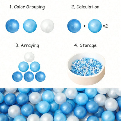50pcs Ball Pit Balls, Soft And Crush Proof Plastic Toy Balls For Ball Pit,Swimming Pool, Play Tents, Game Tunnels,For Toddlers, Party Decoration Gifts