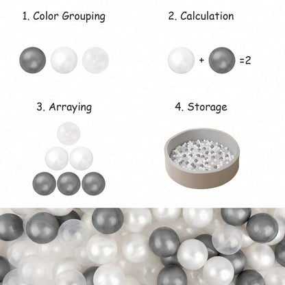50pcs Ball Pit Balls, Soft And Crush Proof Plastic Toy Balls For Ball Pit,Swimming Pool, Play Tents, Game Tunnels,For Toddlers, Party Decoration Gifts