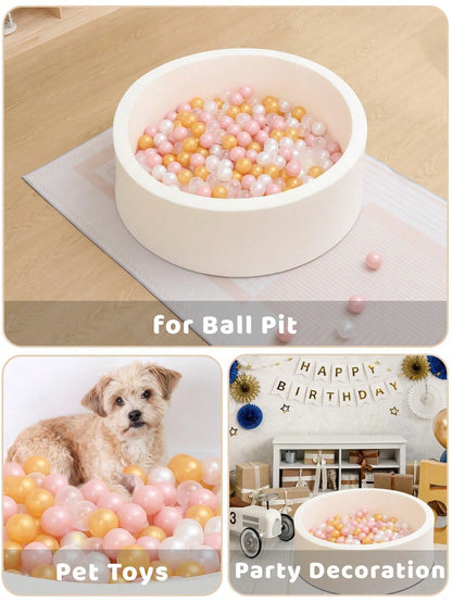 50pcs Ball Pit Balls, Soft And Crush Proof Plastic Toy Balls For Ball Pit,Swimming Pool, Play Tents, Game Tunnels,For Toddlers, Party Decoration Gifts
