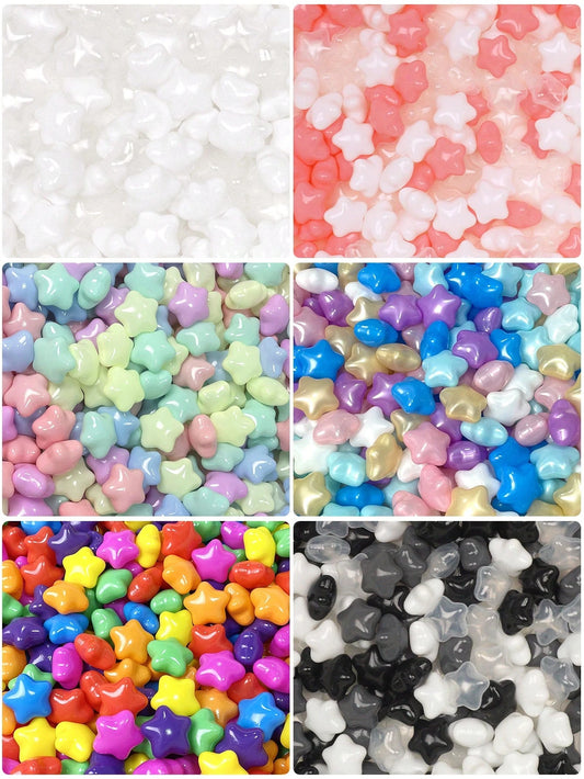 50pcs Cute Star Shape Ball Pit Balls, Ocean Balls For Ball Pool, Kids Indoor Outdoor Family Toys,Baby Grabbed Ball,Crush-Proof Colorful Ocean Balls For Baby Or Toddler Ball Pit,Kids Pool Water Toys, P
