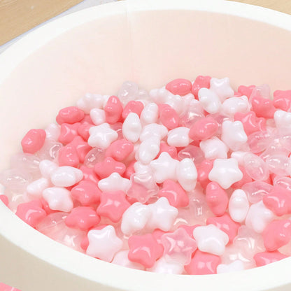 50pcs Cute Star Shape Ball Pit Balls, Ocean Balls For Ball Pool, Kids Indoor Outdoor Family Toys,Baby Grabbed Ball,Crush-Proof Colorful Ocean Balls For Baby Or Toddler Ball Pit,Kids Pool Water Toys, P