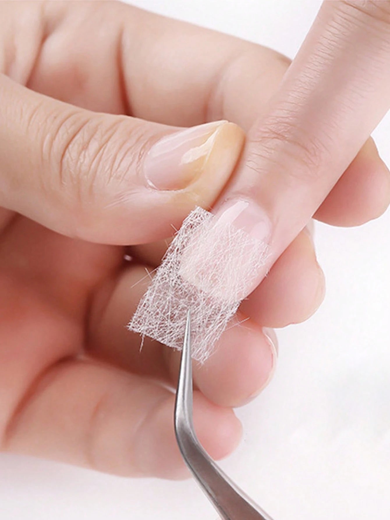 50Pcs Fiberglass Silk Nail Repair Stickers, Nail Reinforcement & Extension Wraps, Suitable For Home And Nail Salon, Strong Nail Protection Tools