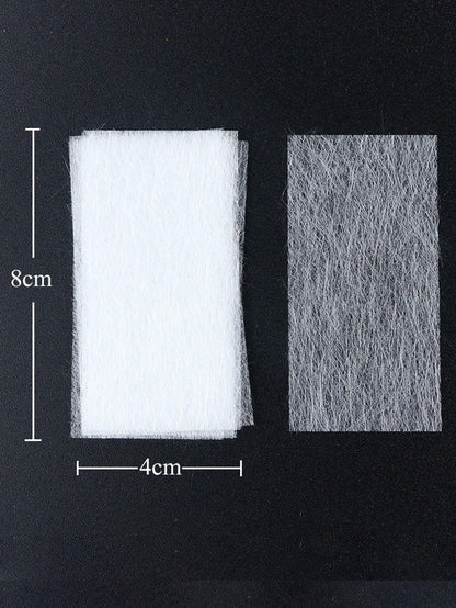 50Pcs Fiberglass Silk Nail Repair Stickers, Nail Reinforcement & Extension Wraps, Suitable For Home And Nail Salon, Strong Nail Protection Tools