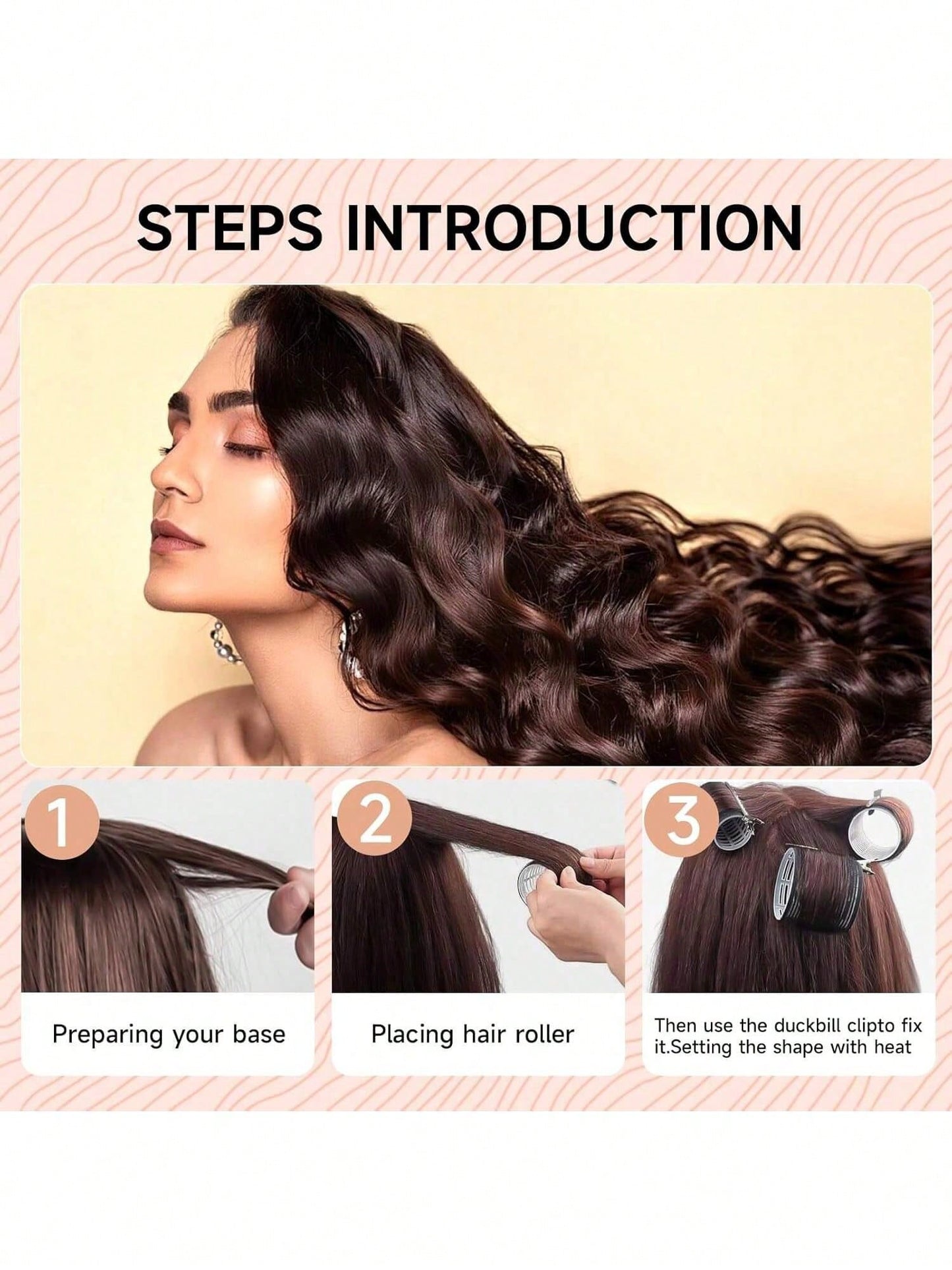 50pcs Self-Grip Curling Iron Set, Salon Style Manual Hair Curler Set For Short To Long Hair, DIY Hairstyles, Air Bangs, Slouchy Curling, Hair Rollers, Heatless Curls, Hair Curler, Hair Products And Ac