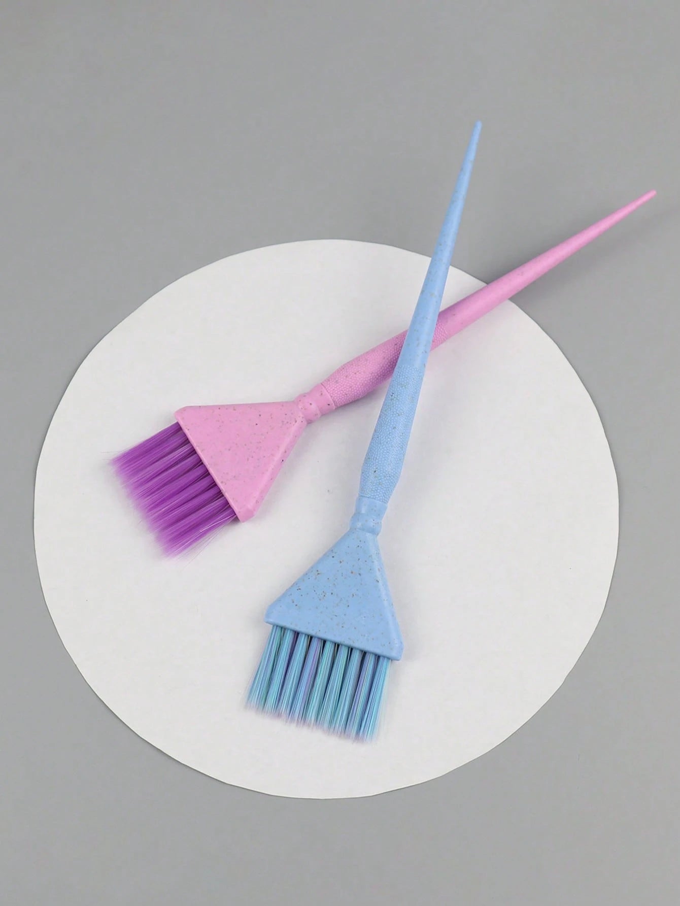5pcs/1pc Colorful Wheat Straw Hair Dye Brush, Salon Perming & Coloring & Hair Treatment Brush, High-End Hair Salon Hair Dye Comb, Medium Size Hair Coloring Brush