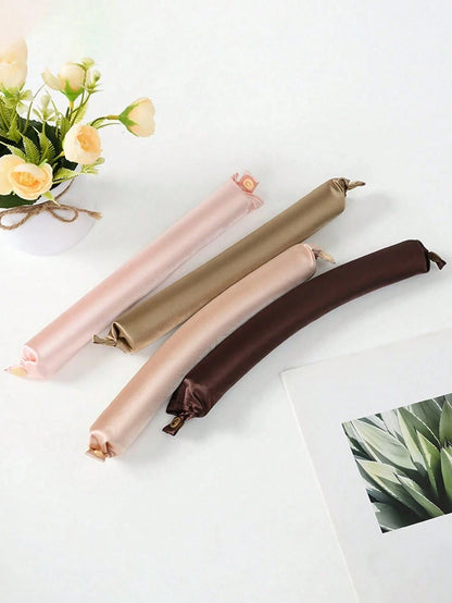 5pcs/4pcs/3pcs No Heat Curling Rods, Slouchy Hair Curler, Silk Hair Rollers, Elastic Sleep Headband, Long Hair Soft Curling Tools, Manual Styling Accessories For Home Use, Sleep Hair Curling Device, S