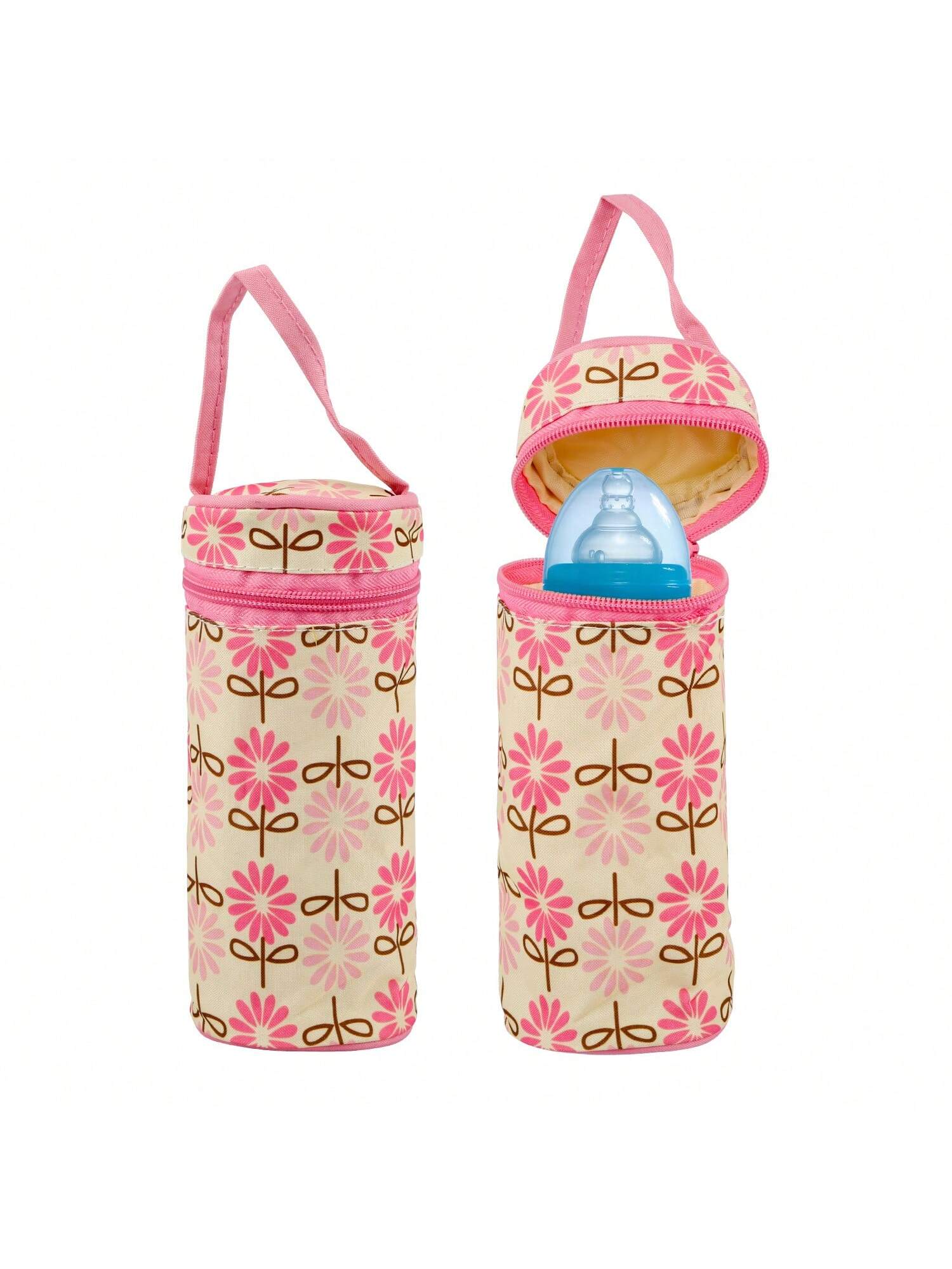5PCS Baby Nappy Diaper Bags Set Mummy Diaper Shoulder Bags With Nappy Changing Pad Insulated Pockets Travel Tote Bags For Mom Dad
