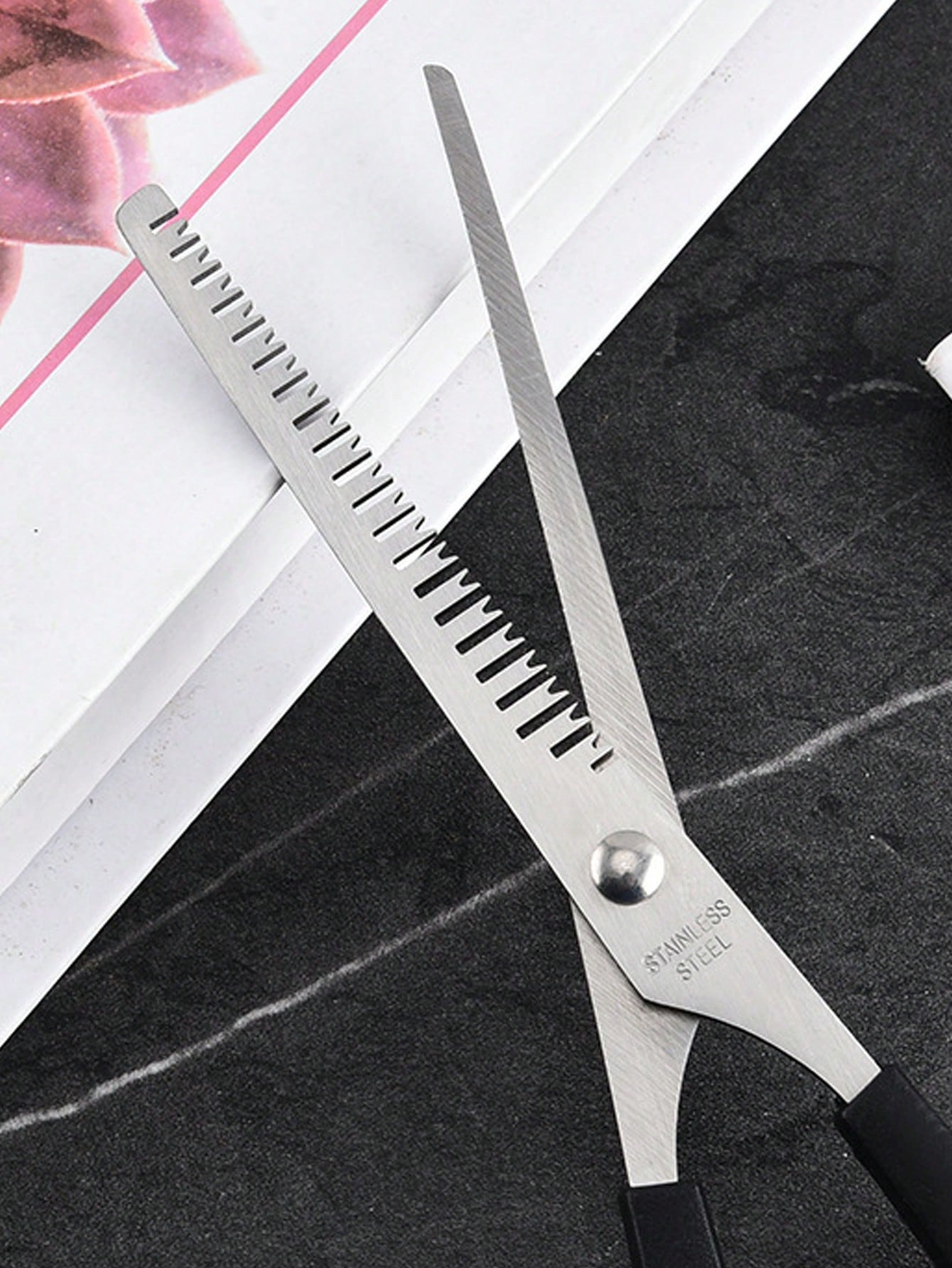 5pcs Professional Hair Styling Tool Set- Includes Hair Cutting Scissors, Comb, And Thinning Shears For Perfect Haircuts And Thinning, Slick Back Brush, Hair Dryer, Hair, Barber, Hair Tools, Hair Prod