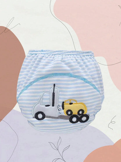 6 Pcs Boys' Cotton Training Pants With Cute Patterns Suitable For Toilet Training