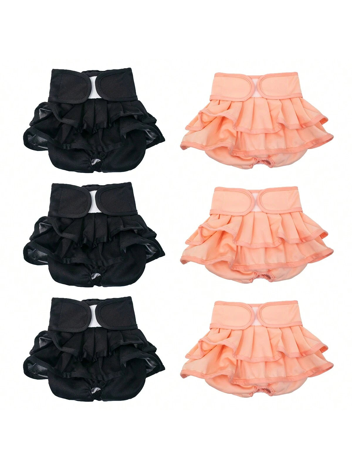 6pcs/2pcs Reusable Dog Diapers Female Washable Highly Absorption Puppies Dogs Diapers For Period Heat Panties Or Excitable Urination